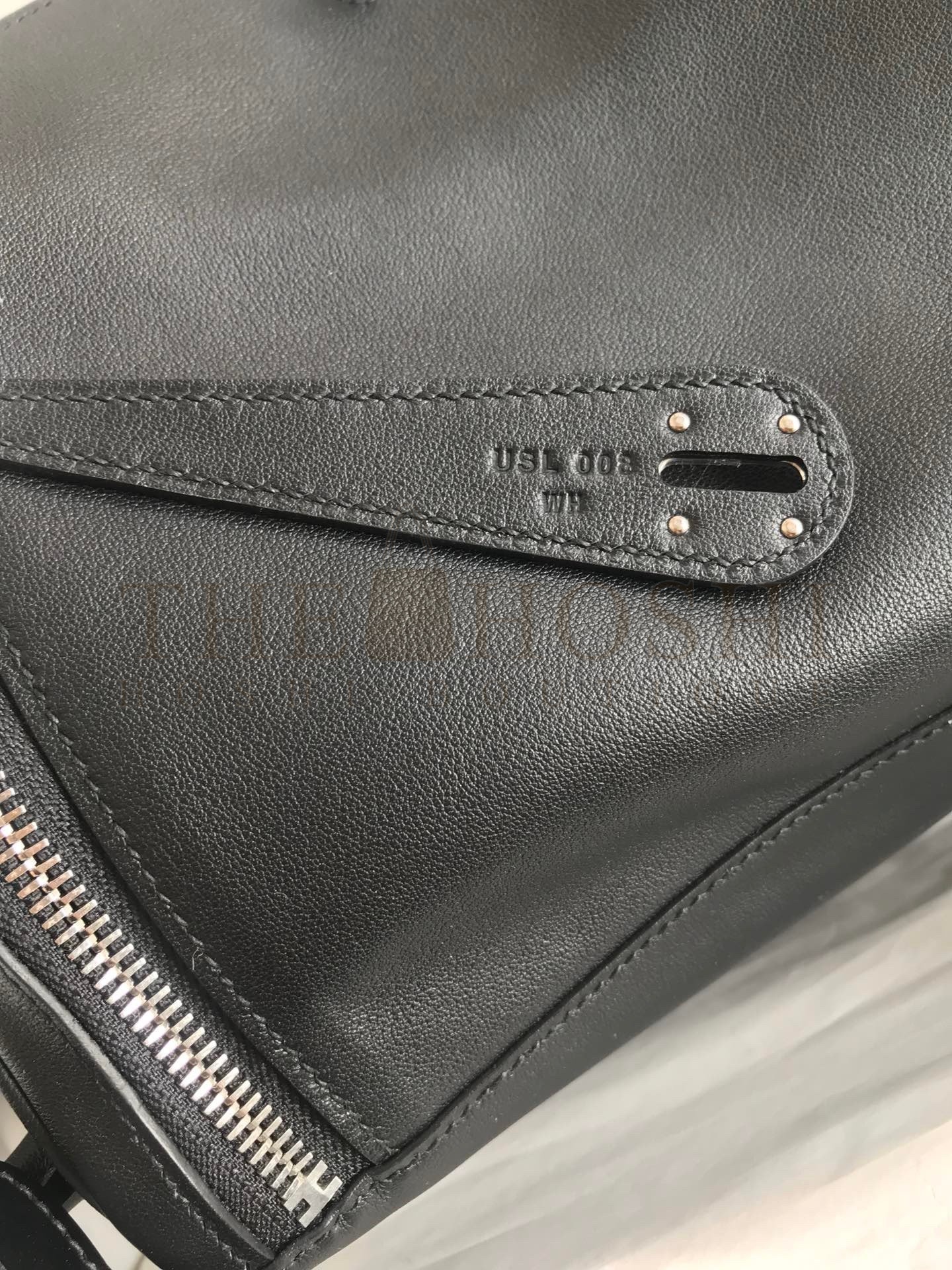 H**me5 Touch Lindy 30 Handmade Bag In Black Swift Calfskin Master Quality