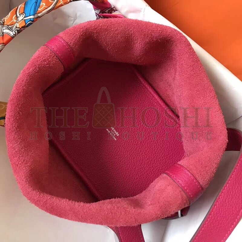H**me5 Peach Picotin Lock PM 18cm Handmade Bag Master Quality