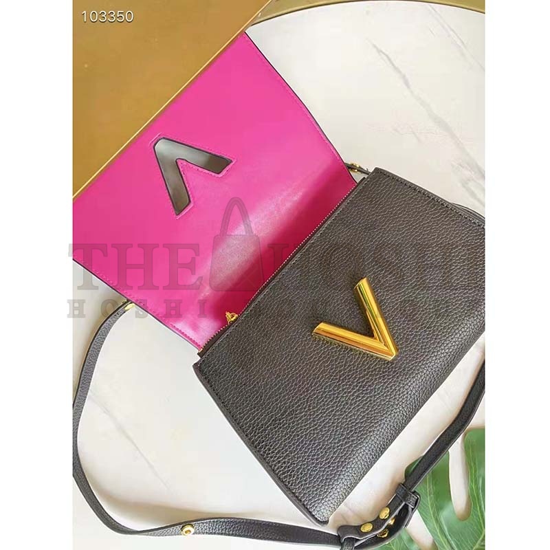 L0vis Vvtt0n LV Women Twist One Handle PM Handbag Black Taurillon Cowhide Master Quality