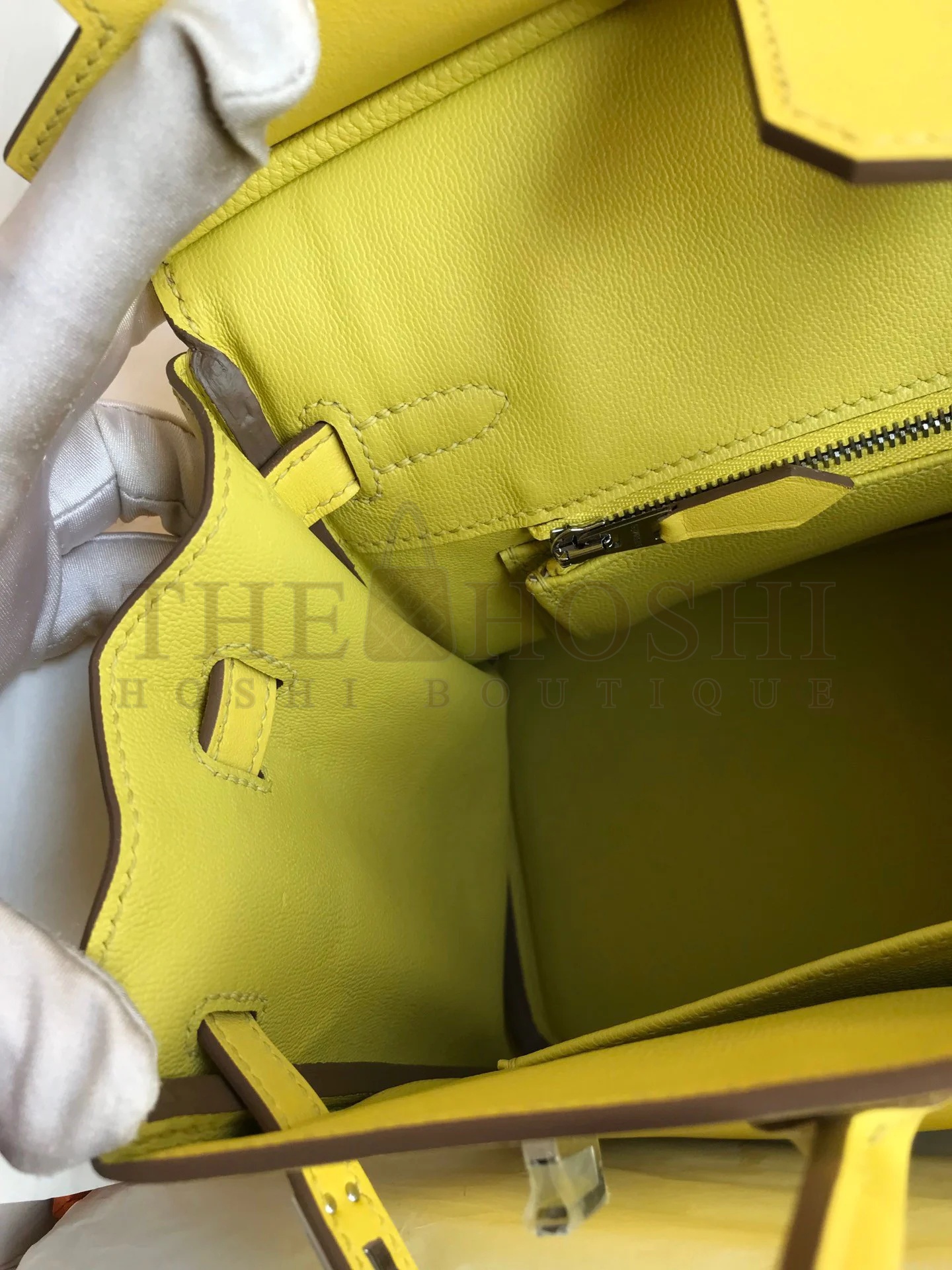 H**me5 Birkin 25 Retourne Handmade Bag In Lime Swift Calfskin Master Quality