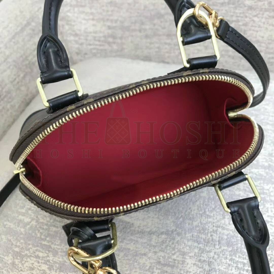 L0vis Vvtt0n LV Women Alma BB Handbag Monogram Canvas-Brown Master Quality