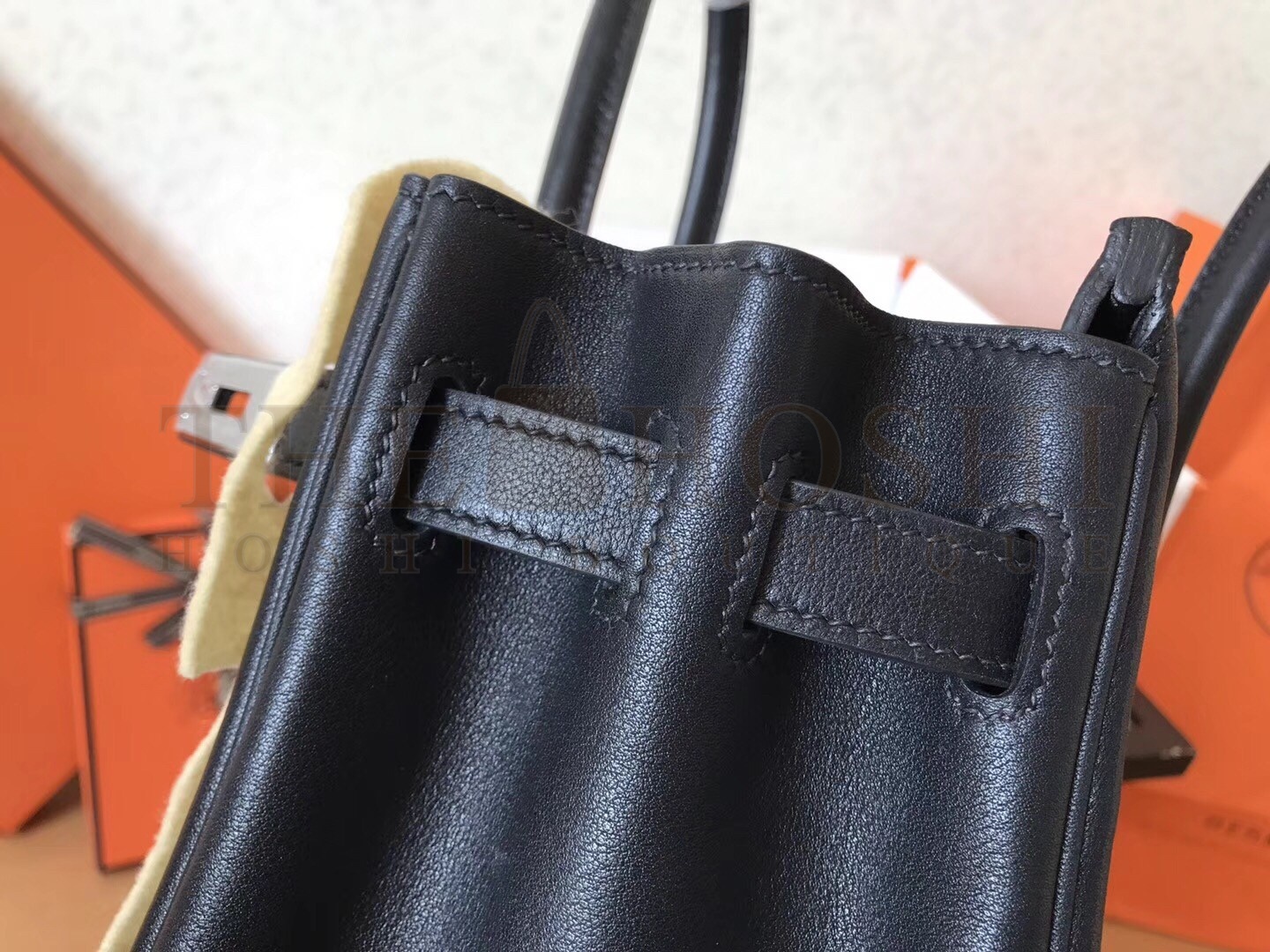 H**me5 Black Birkin 30cm Swift Handmade Bag Master Quality