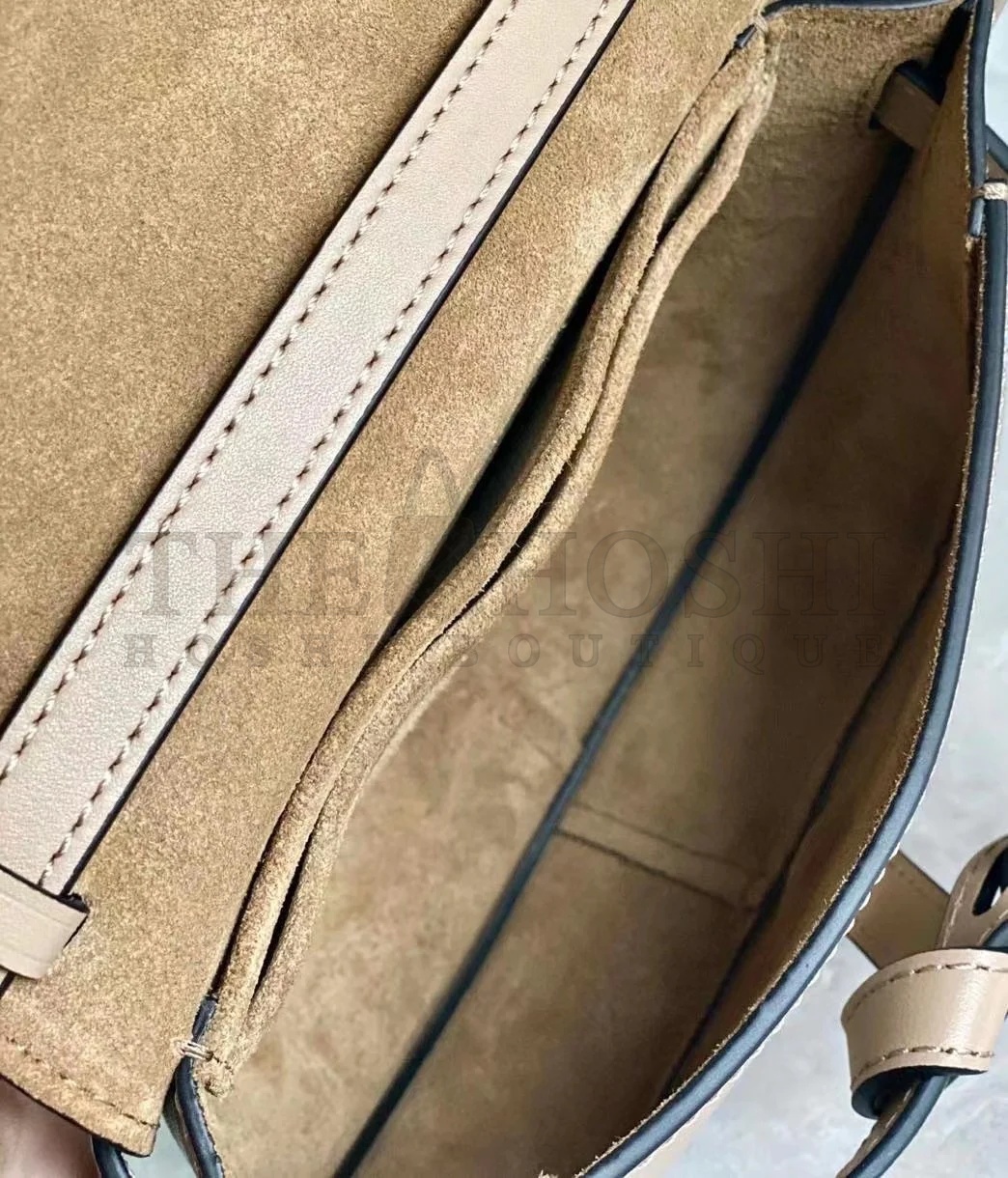 L0ew* Gate Dual Mini Bag In Sand Calfskin Master Quality