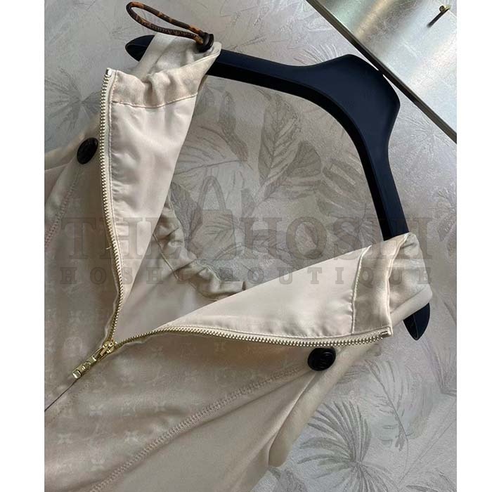 L0vis Vvtt0n LV Women Drawstring Scuba Dress Pinkish Beige Regular Fit 1AFCI8 Master Quality