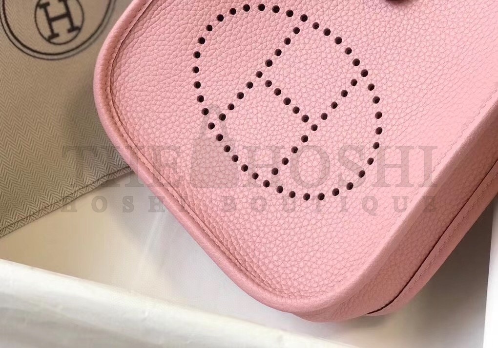 H**me5 Evelyne III TPM Bag In Pink Clemence Leather Master Quality