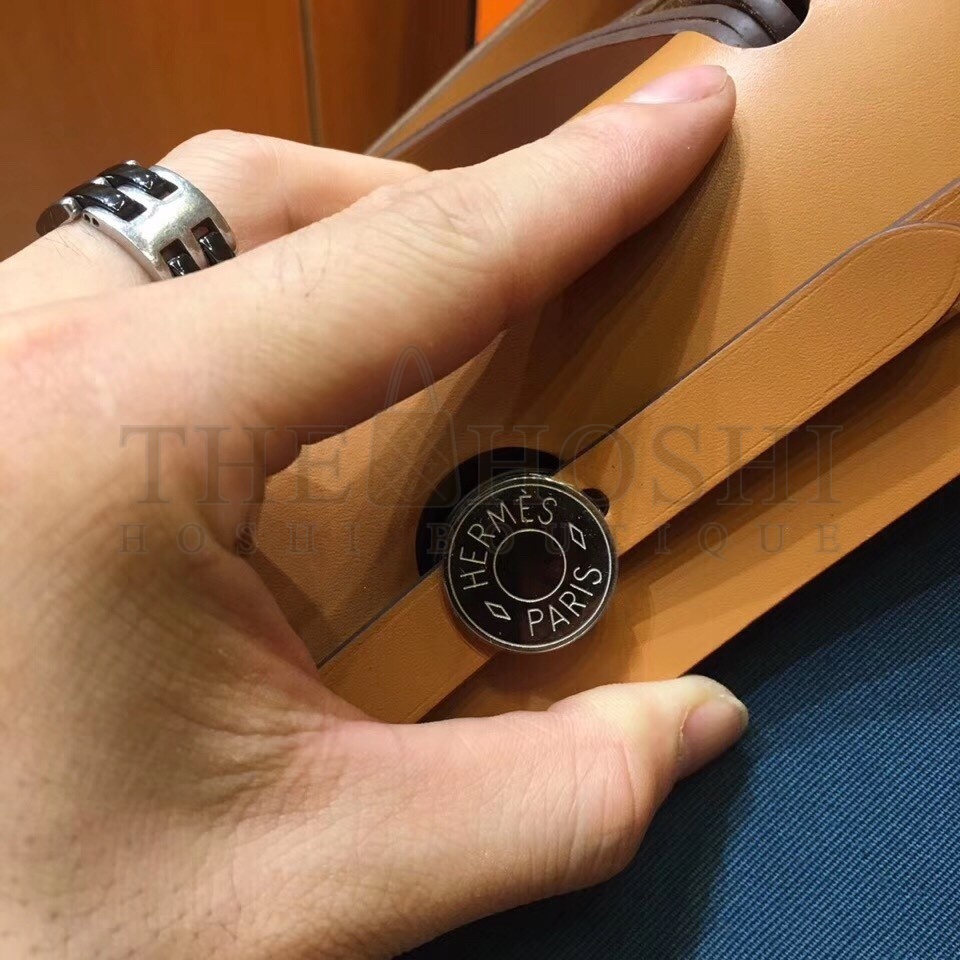 H**me5 Herbag Zip 31cm Bag In Brown And Blue Master Quality