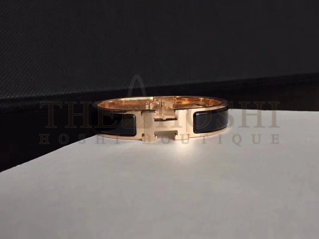 H**me5 Black Enamel Clic H PM Bracelet Master Quality