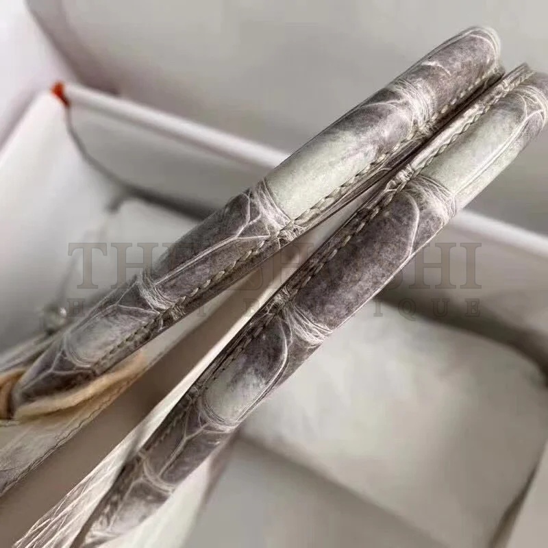 H**me5 Birkin 25 D1am0nd Bag In Himalaya Niloticus Crocodile Skin Master Quality