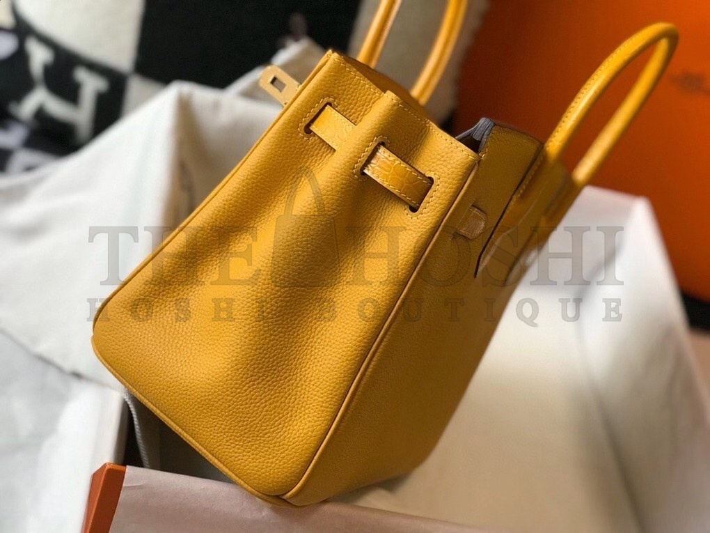 H**me5 Touch Birkin 30cm Limited Edition Yellow Bag Master Quality