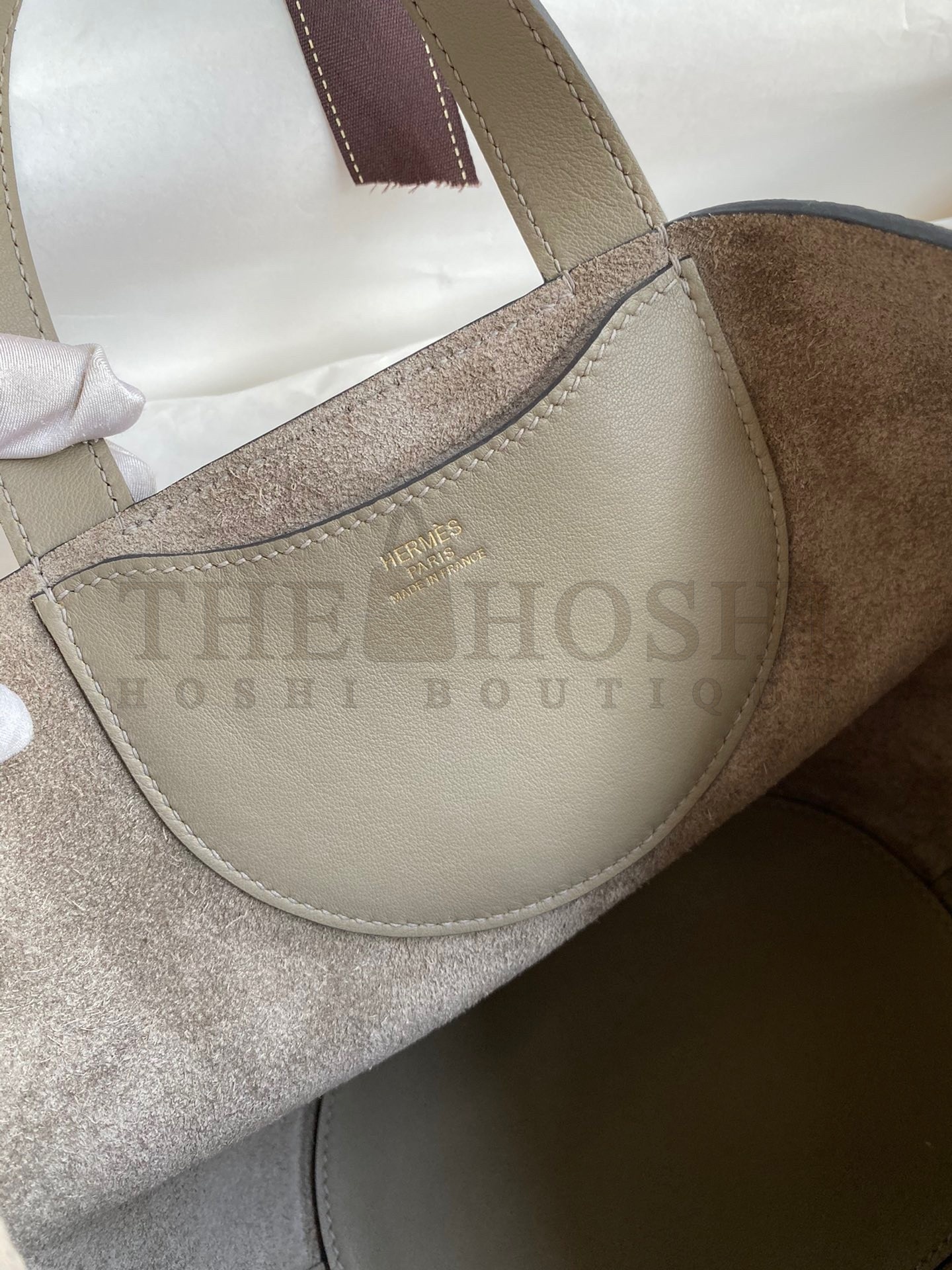 H**me5 In The Loop 18 Handmade Bag in Gris Asphalt Clemence Leather Master Quality