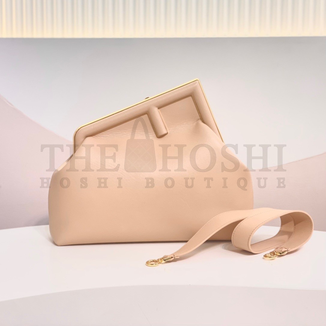 F**di First Medium Bag In Powder Pink Nappa Leather Master Quality