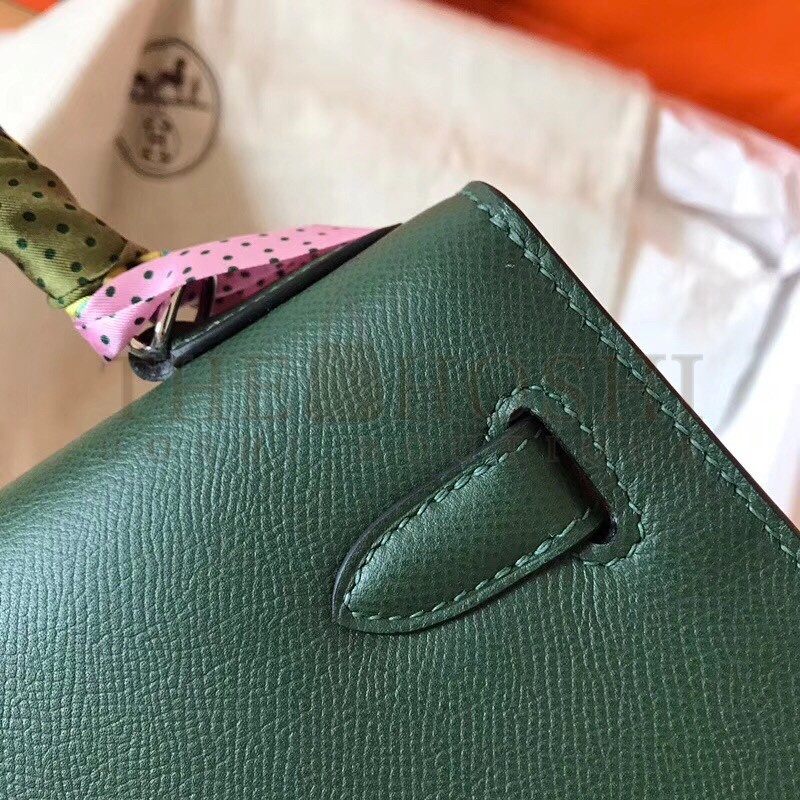H**me5 Vert Anglais Epsom Kelly 28cm Handmade Bag Master Quality