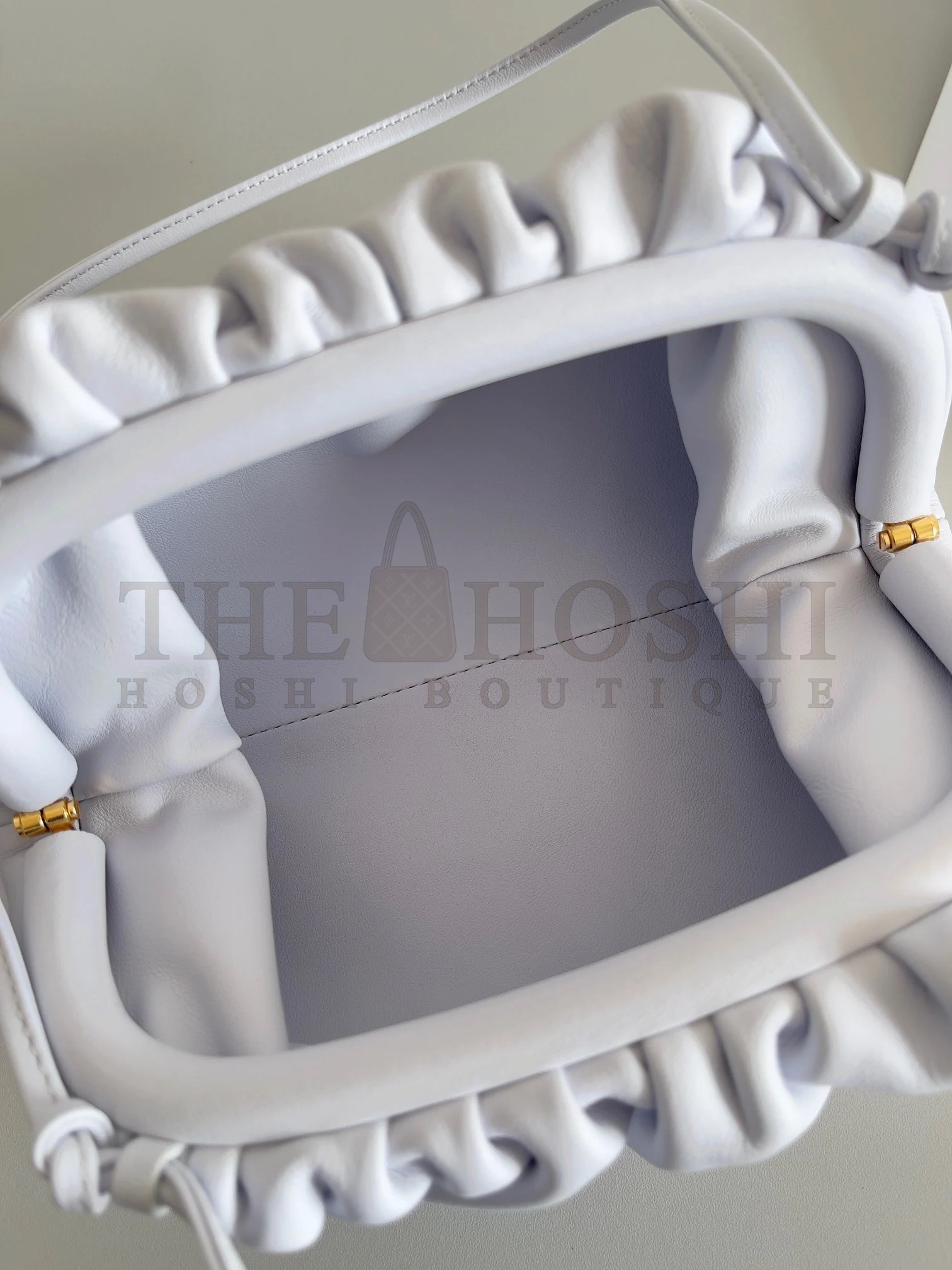 B0tt*ga Ven*ta Mini Pouch with Strap in Mirth Washed Calfskin Master Quality