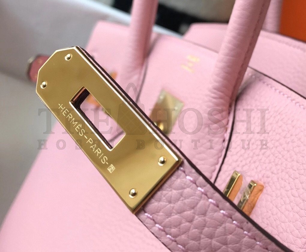 H**me5 Birkin 30 Bag in Pink Clemence Leather with GHW Master Quality