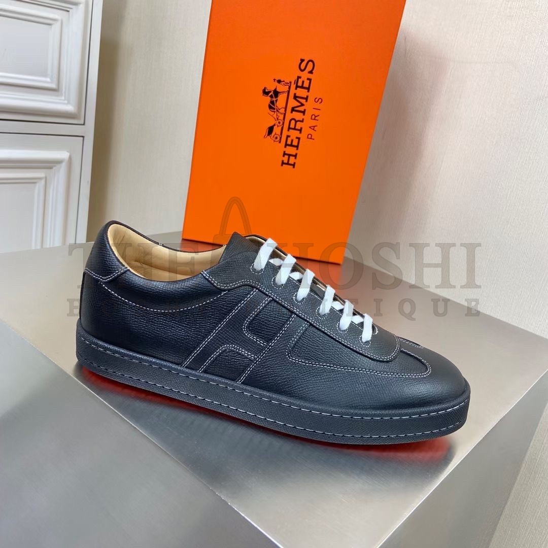 H**me5 Boomerang Sneakers In Black Epsom Leather Master Quality