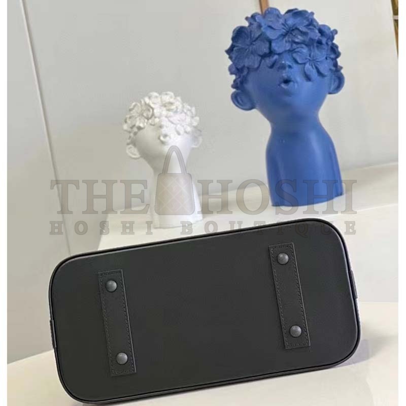 L0vis Vvtt0n LV Women Alma PM Handbag Black Patent Calfskin Cowhide Leather Master Quality