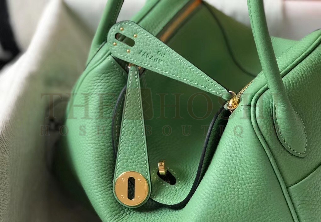 H**me5 Lindy 26cm Bag In Vert Criquet Clemence With GHW Master Quality
