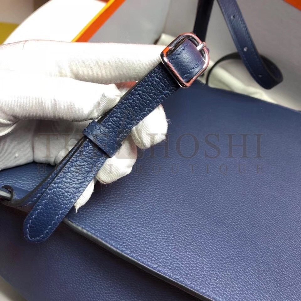 H**me5 GR24 Backpack In Navy Everycolor Calfskin Master Quality