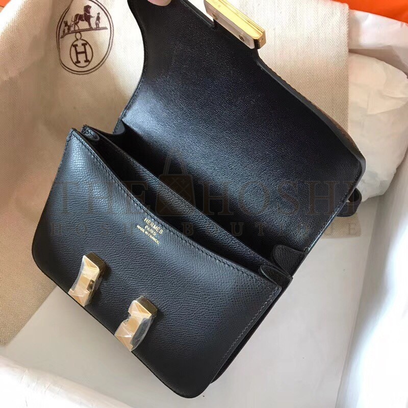 H**me5 Mini Constance 18cm Black Epsom Bag Master Quality