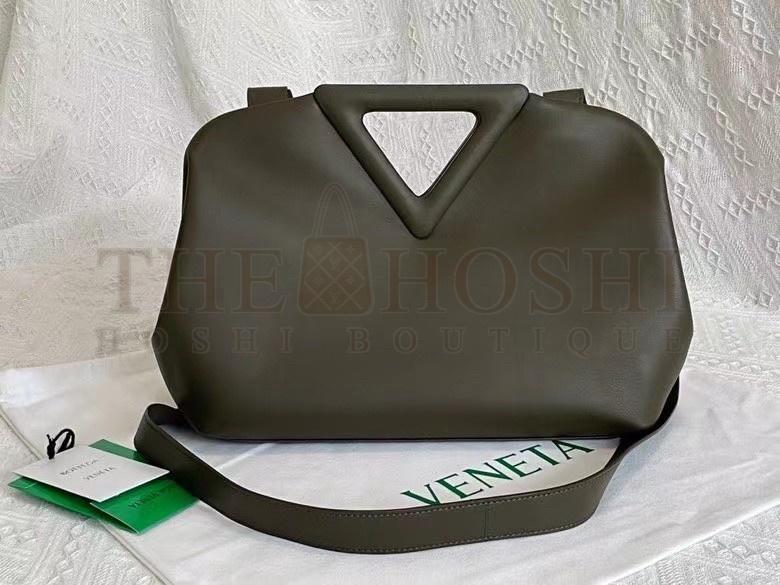 B0tt*ga Ven*ta Medium Point Top Handle Bag In Camping Leather Master Quality