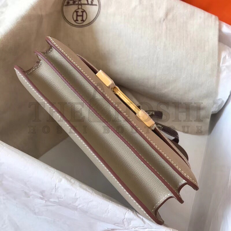 H**me5 Epsom Constance 24cm Tourterelle Handmade Bag Master Quality