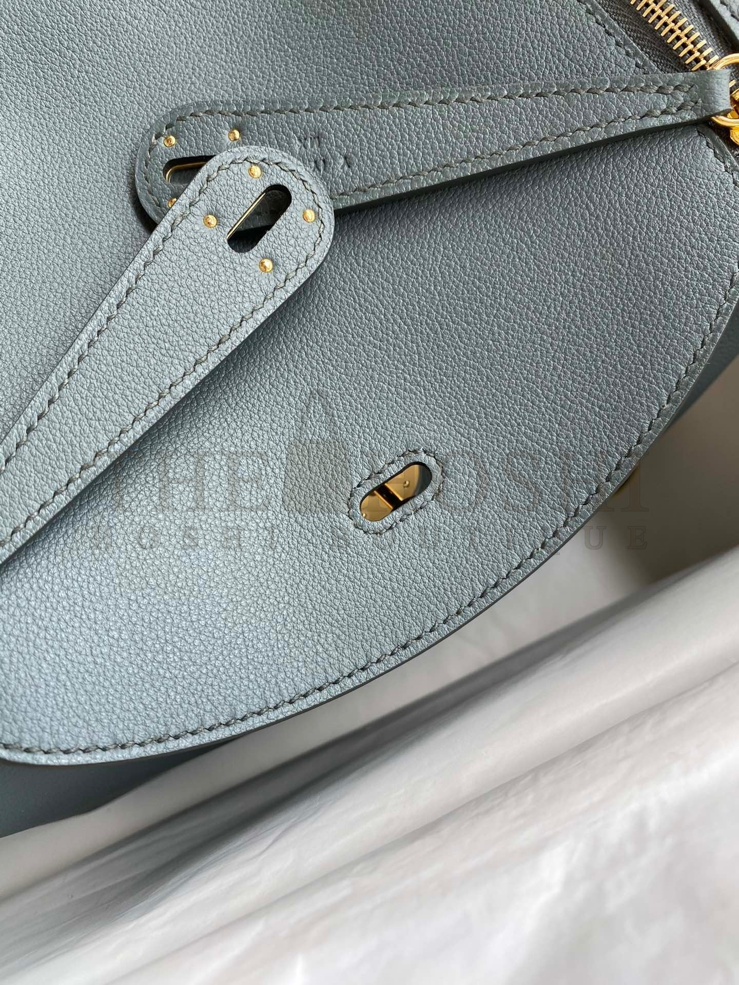 H**me5 Lindy 26 Handmade Bag In Vert Amande Evercolor Leather Master Quality