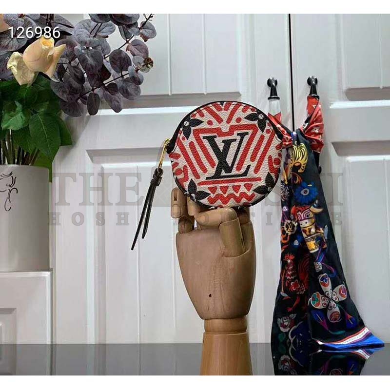 L0vis Vvtt0n LV Women LV Crafty Round Coin Purse Monogram Coated Canvas Master Quality