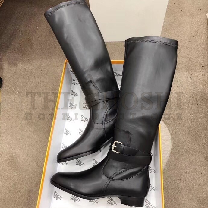 H**me5 Soria Boots In Black Calfskin Leather Master Quality