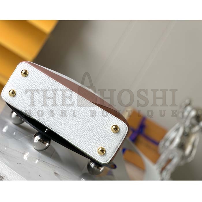 L0vis Vvtt0n LV Women Capucines Mini Handbag Taurillon Patent Leather Smooth Calfskin Master Quality