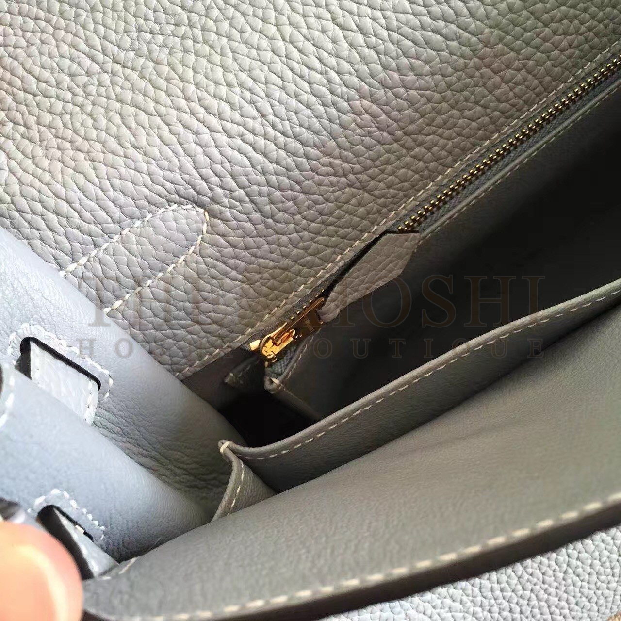 H**me5 Blue Lin Clemence Kelly Retourne 32cm Handmade Bag Master Quality