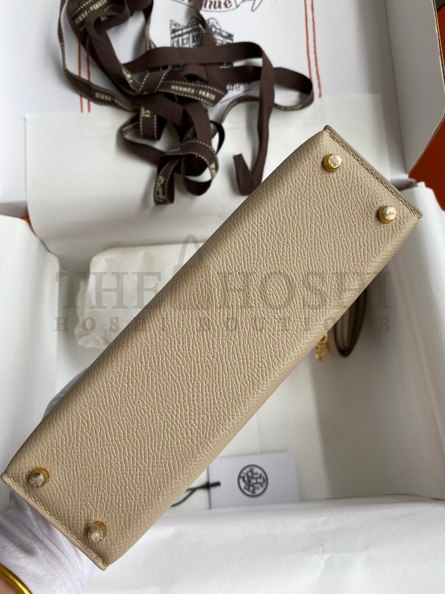 H**me5 Kelly Mini II Sellier Handmade Bag In Trench Epsom Calfskin Master Quality