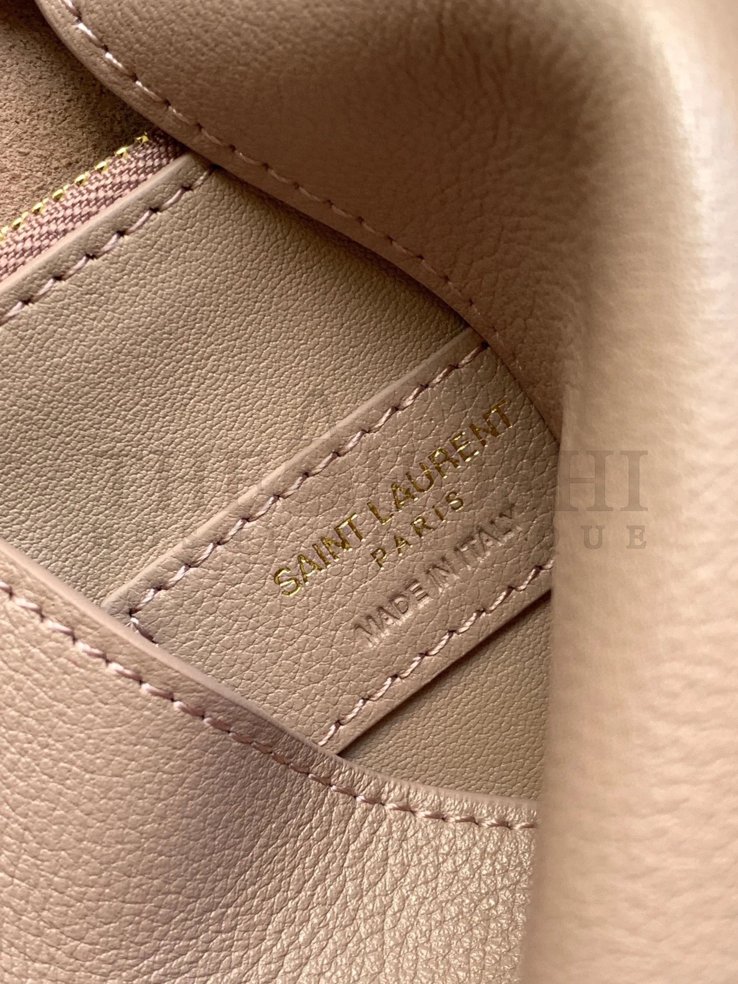 Sa1nt Lau*nt Le 5 A 7 Soft Small Shoulder Bag in Beige Leather Master Quality