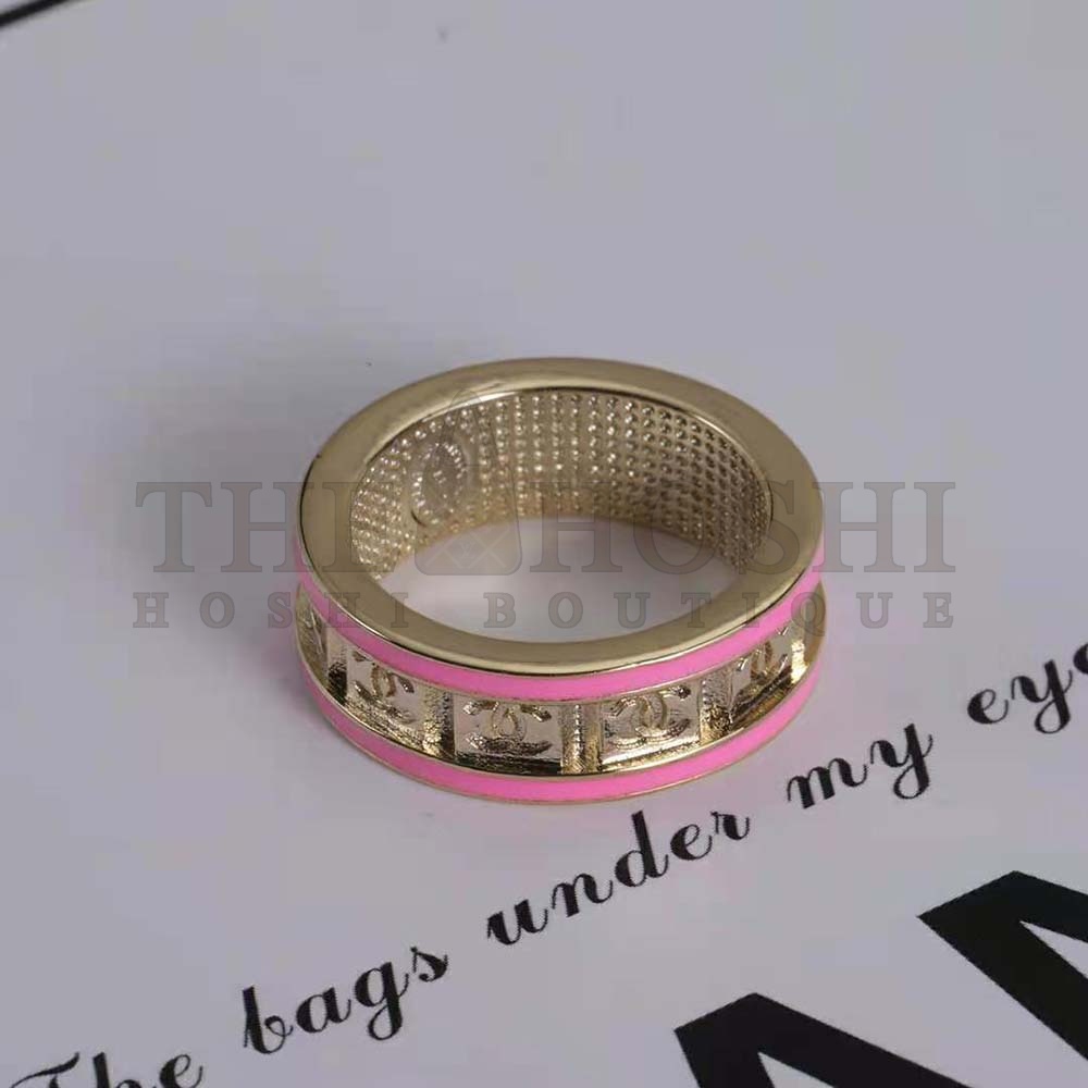 Ch**el Women Ring in Metal-Pink Master Quality