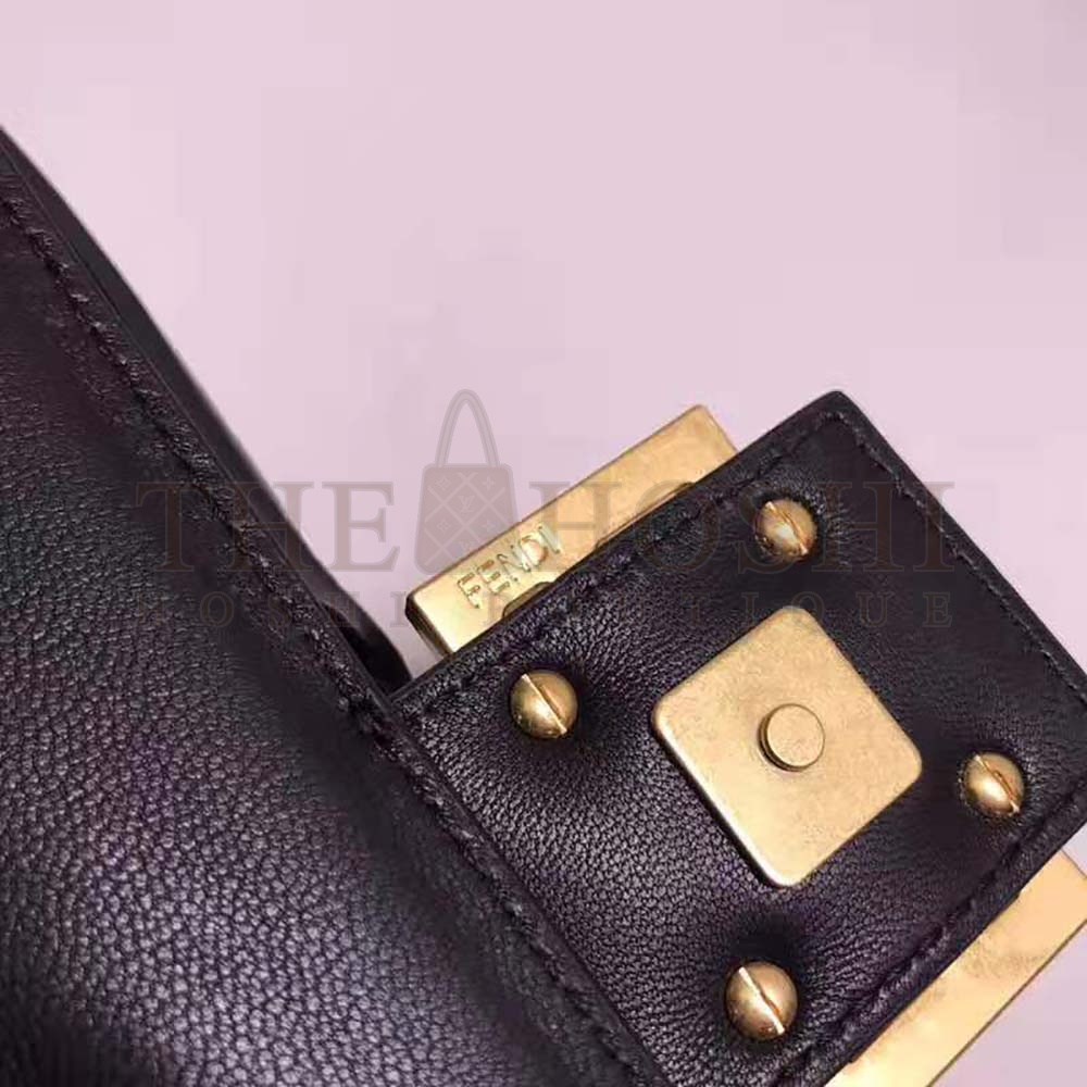 F**di Women Baguette Chain Black Nappa Leather Bag Master Quality