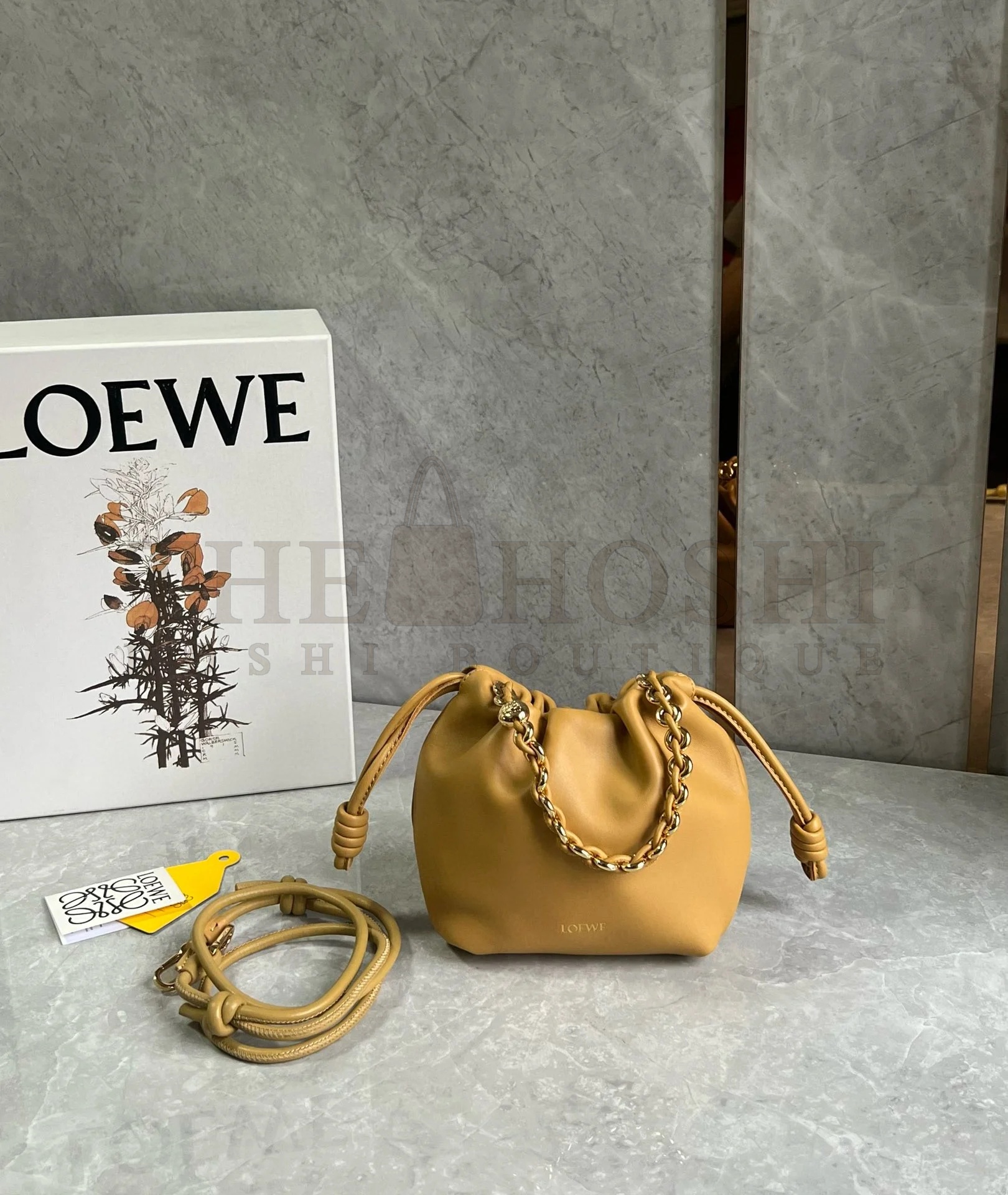 L0ew* Mini Flamenco Purse Bag in Sahara Nappa Lambskin Master Quality