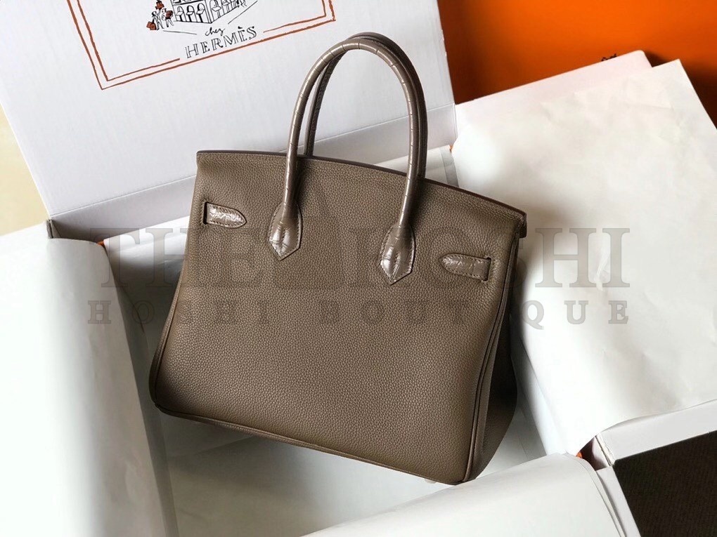 H**me5 Touch Birkin 30cm Limited Edition Taupe Bag Master Quality