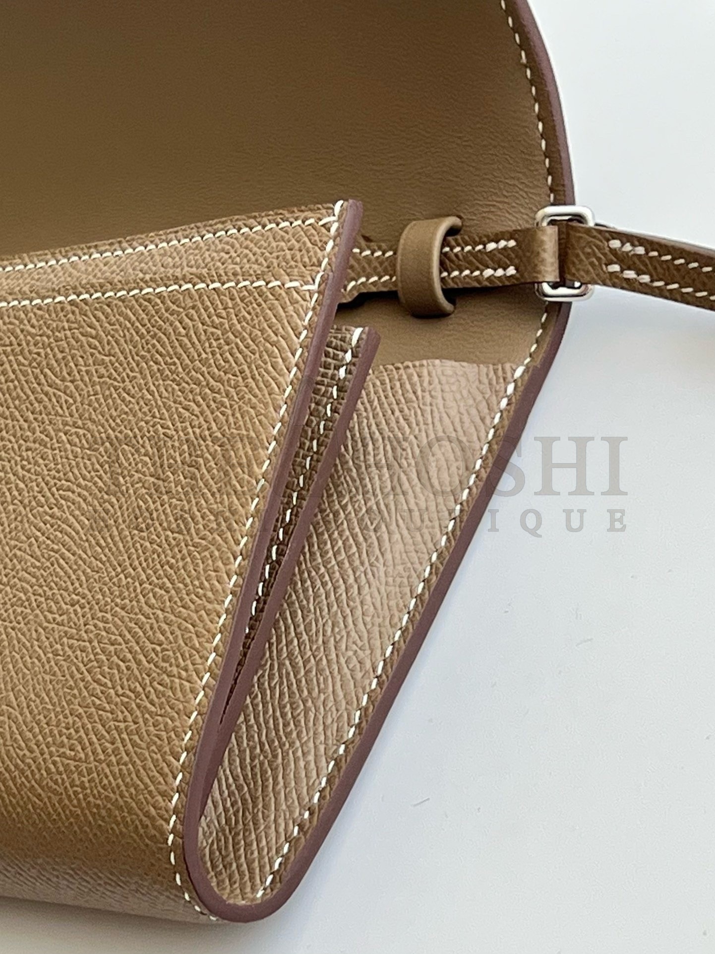 H**me5 Constance To Go Wallet in Taupe Epsom Calfskin Master Quality