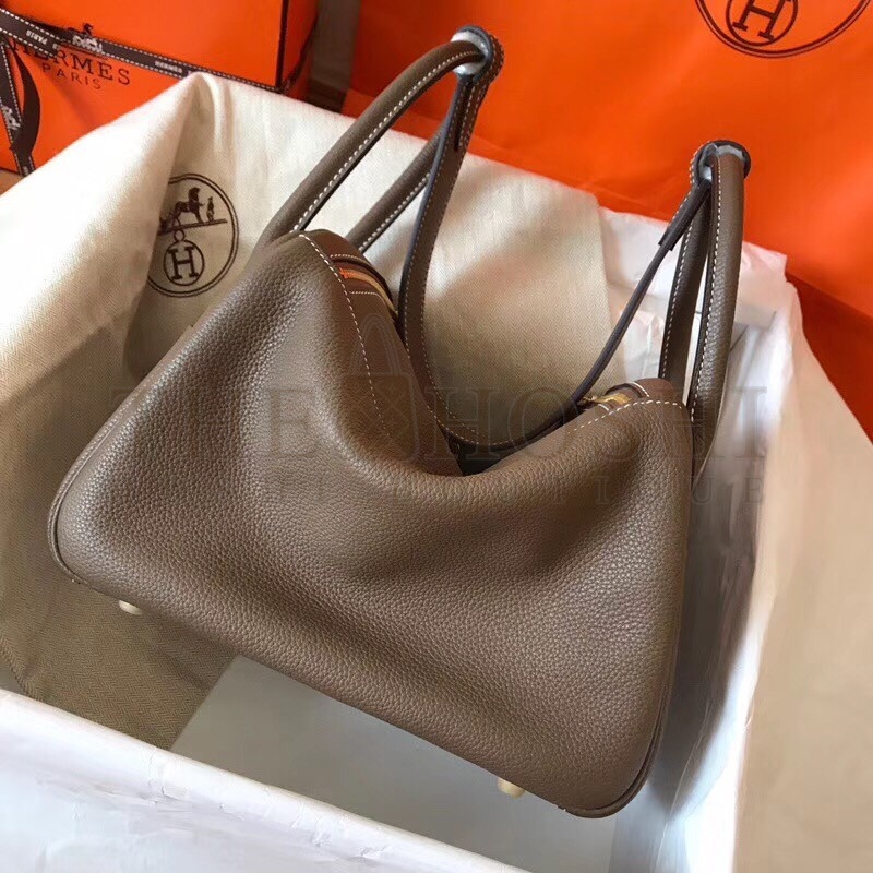 H**me5 Taupe Lindy 30cm Clemence Handmade Bag Master Quality