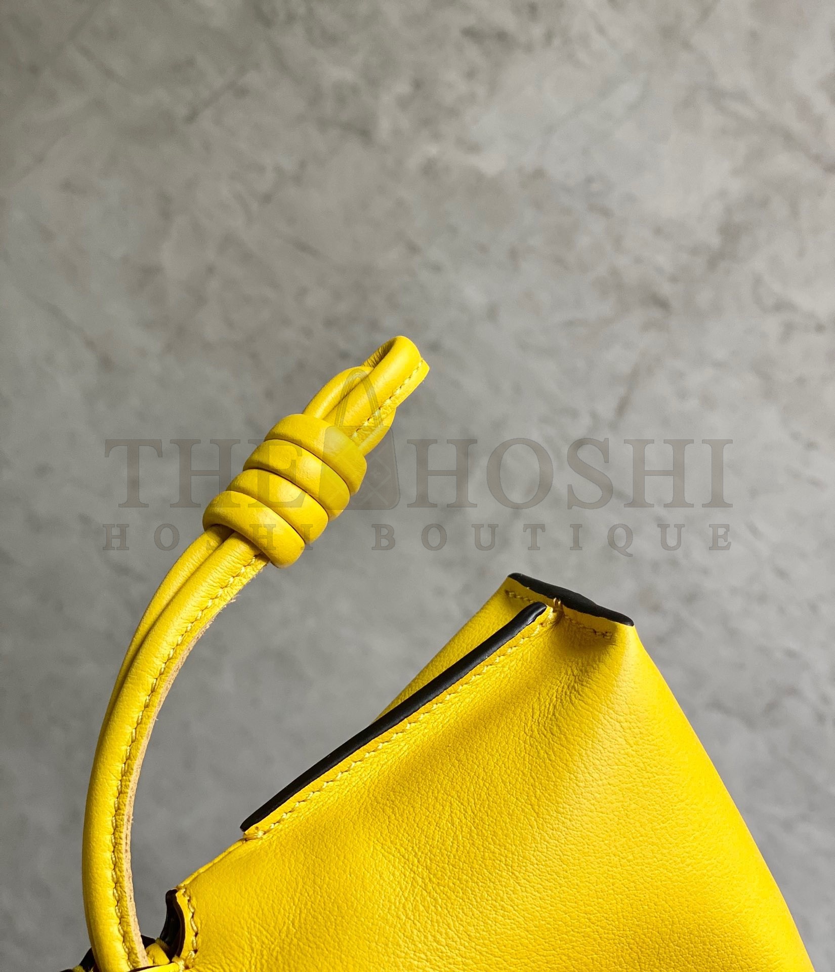 L0ew* Flamenco Nano Clutch In Yellow Nappa Leather Master Quality