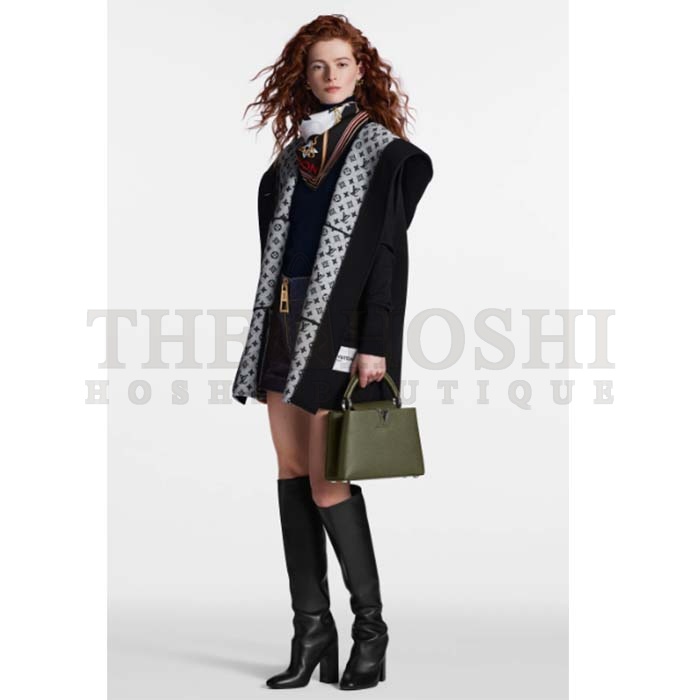 L0vis Vvtt0n LV Women Capucines BB Handbag Kaki Dark Green Taurillon Cowhide Leather Master Quality