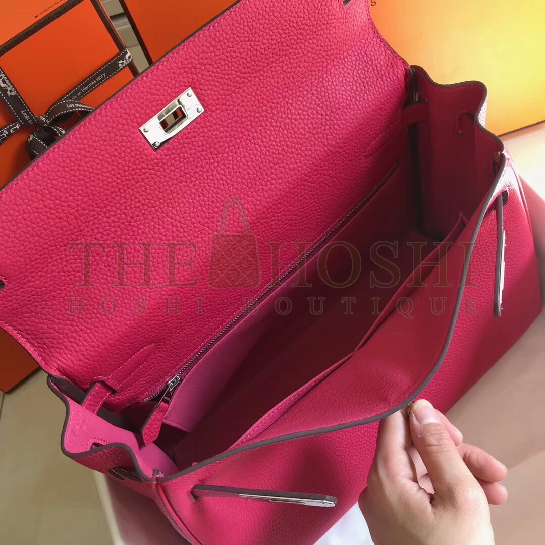 H**me5 Rose Red Clemence Kelly 32cm Retourne Bag Master Quality
