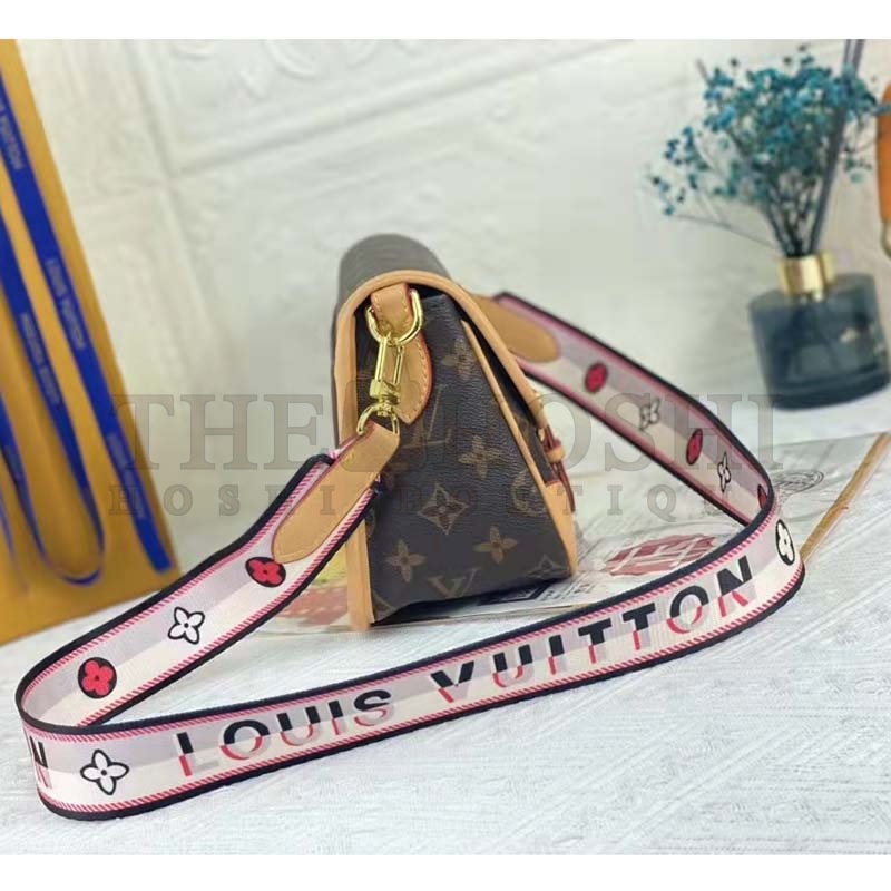 L0vis Vvtt0n LV Women Diane Satchel Brown Monogram Coated Canvas Textile Lining Master Quality