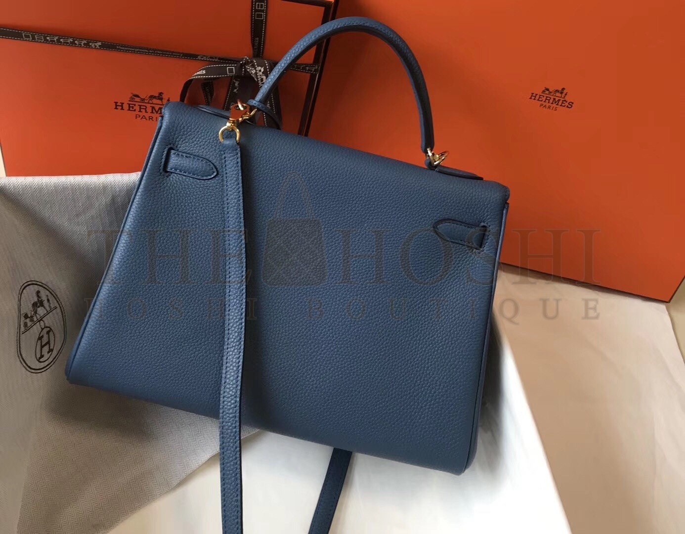 H**me5 Blue AgateClemence Kelly 32cm Retourne Bag Master Quality