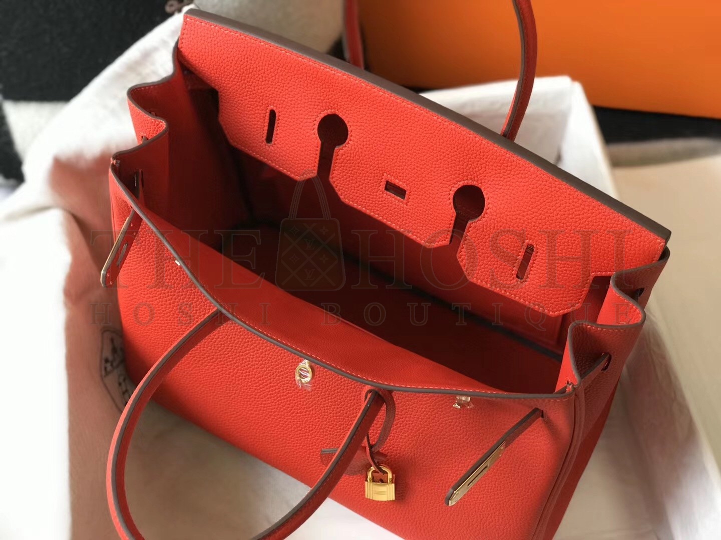 H**me5 Red Clemence Birkin 30cm Bag Master Quality