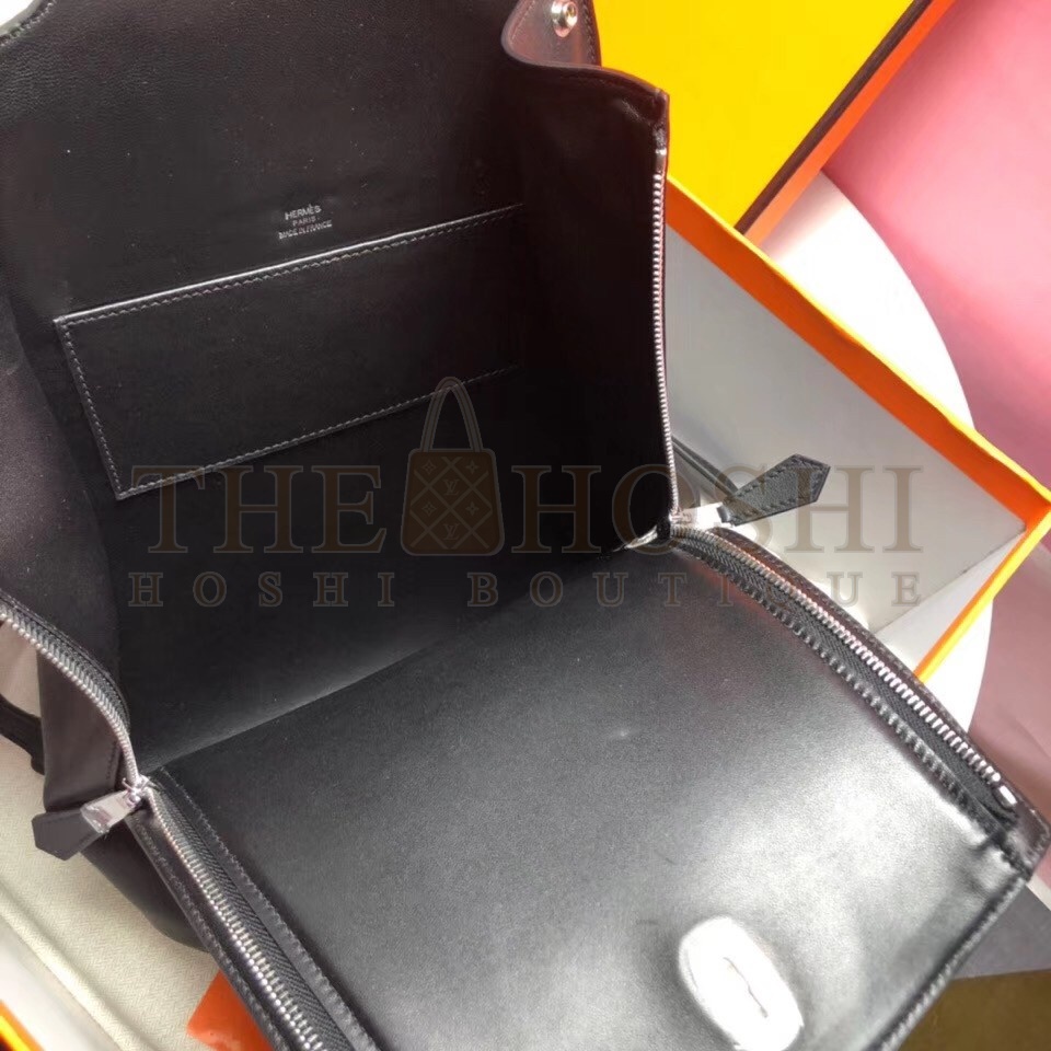 H**me5 GR24 Backpack In Black Swift Calfskin Master Quality