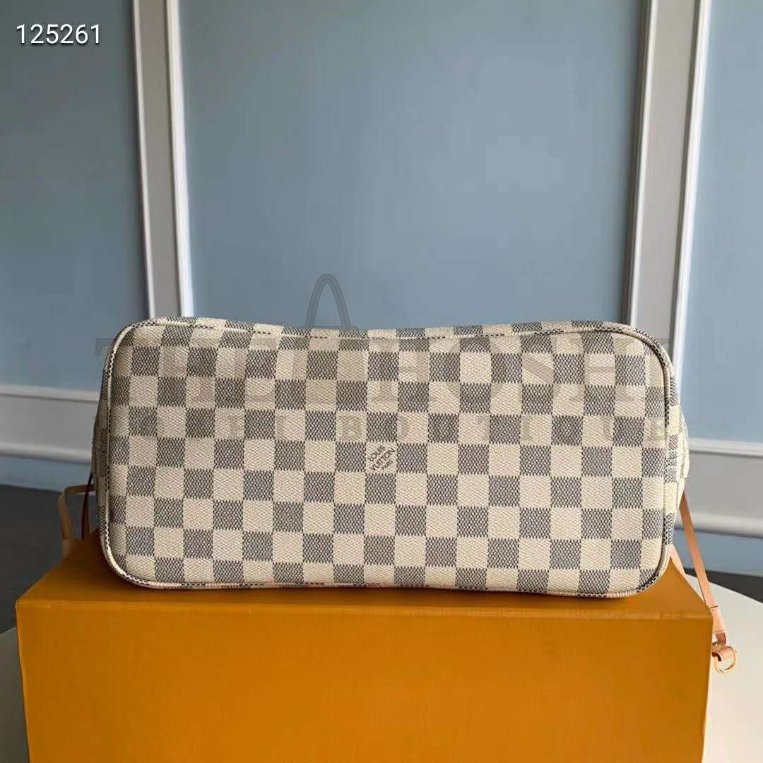 L0vis Vvtt0n LV Women Neverfull GM Tote Damier Azur Canvas Master Quality