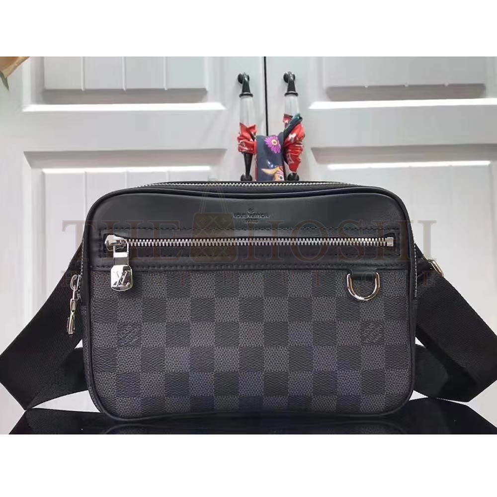 L0vis Vvtt0n LV Men Scott Messenger Damier Graphite N50018 Shoulder Bag Master Quality