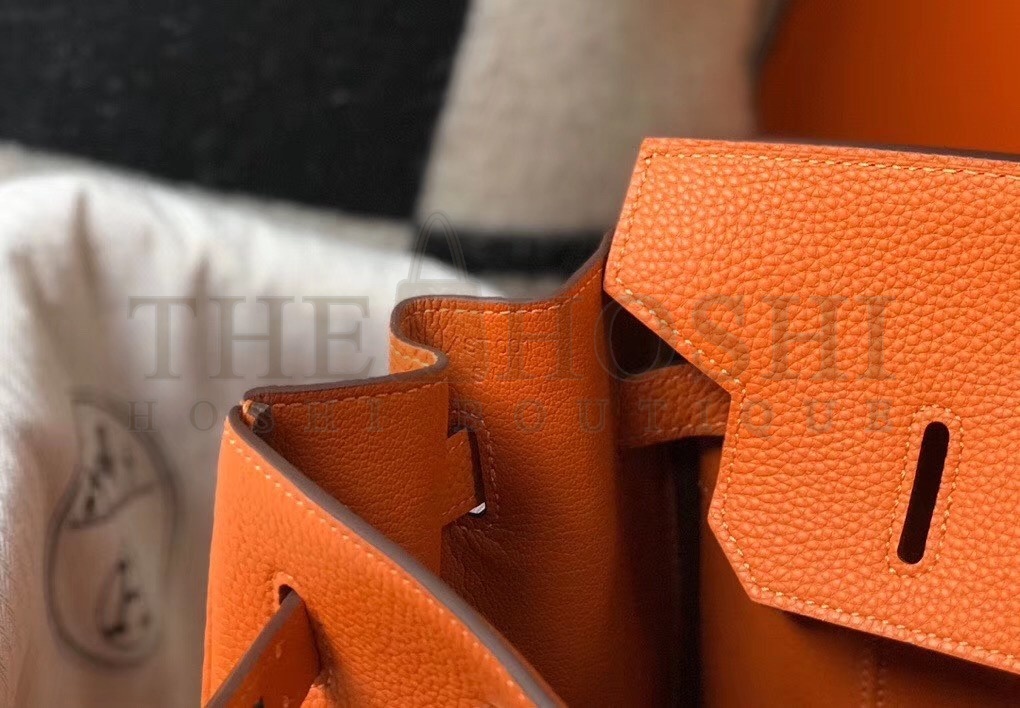 H**me5 Orange Clemence Birkin 30cm Bag Master Quality