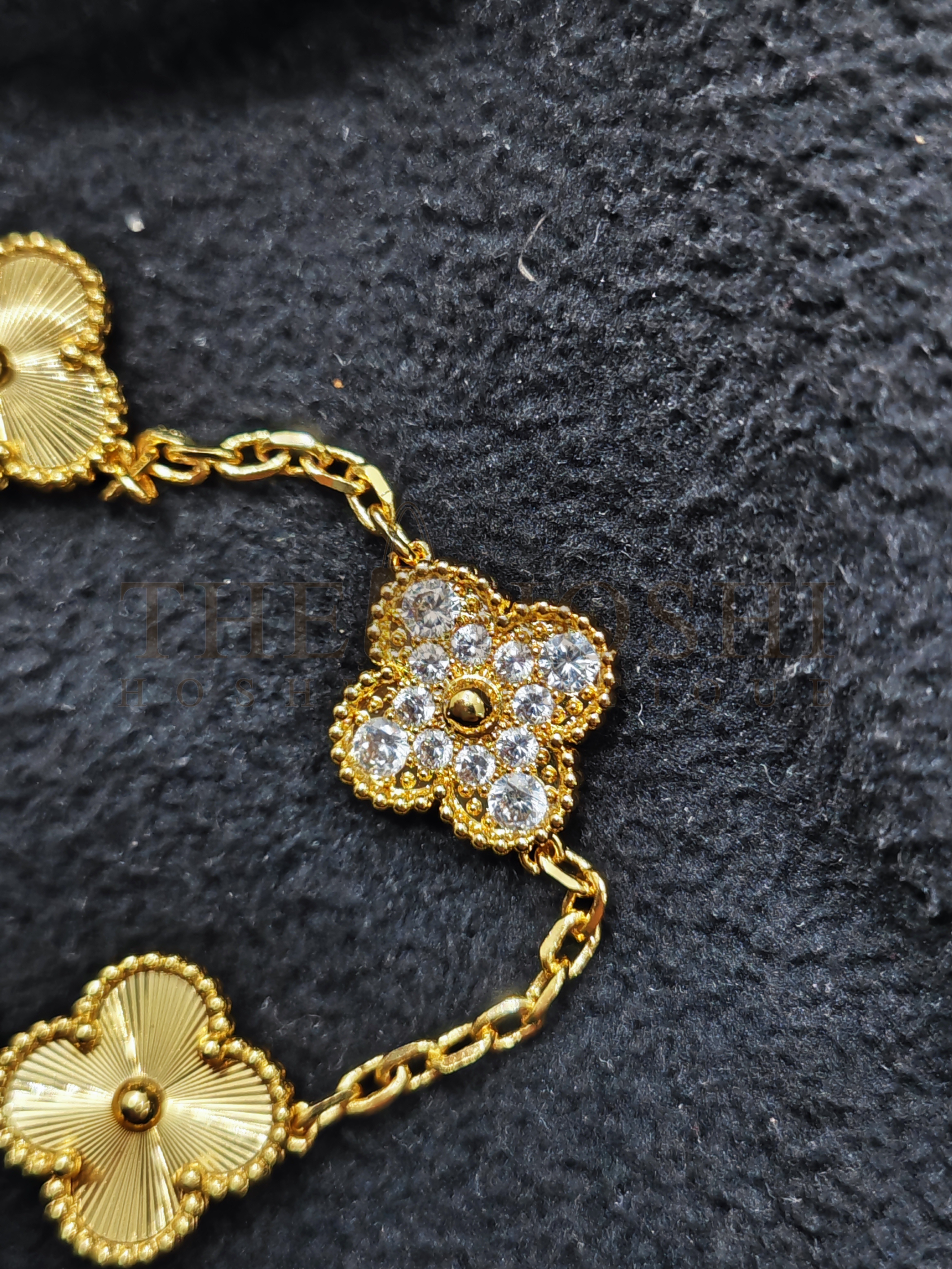 V*n Cl**f Bracelet replica, Vintage Alhambra bracelet Dupe, 5 motifs Master Quality