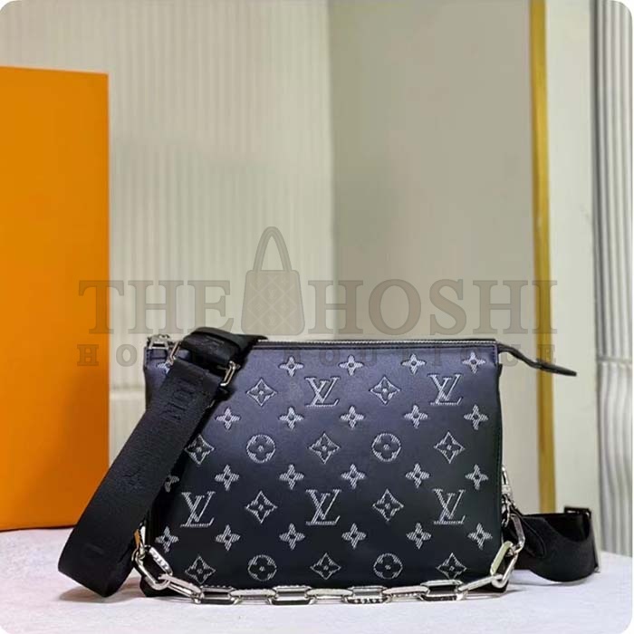 L0vis Vvtt0n LV Women Coussin MM Handbag Black Gray Lambskin Master Quality